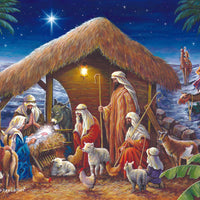 House of Puzzles Away in a Manger 1000 Piece Jigsaw Puzzle image 2