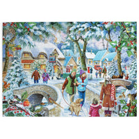 House of Puzzles Winter Break Find the Difference 1000 Piece Jigsaw image 2