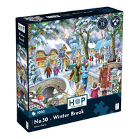 House of Puzzles Winter Break Find the Difference 1000 Piece Jigsaw box front
