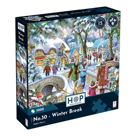 House of Puzzles Winter Break Find the Difference 1000 Piece Jigsaw box front