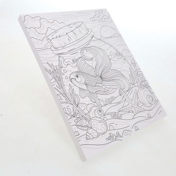Icon Colour My Canvas Goldfish pre-printed canvas – view 2