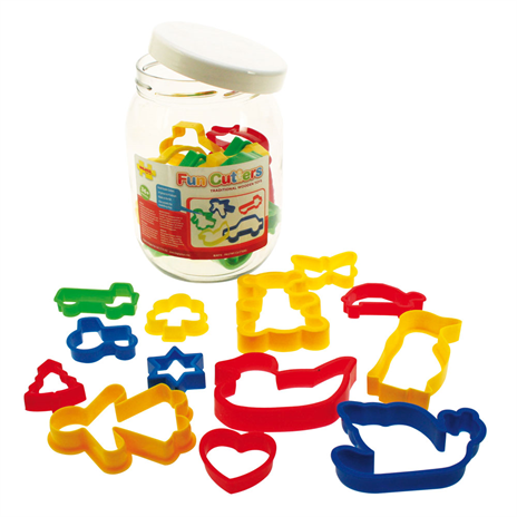 Bigjigs Jar of 24 Pastry Cutters