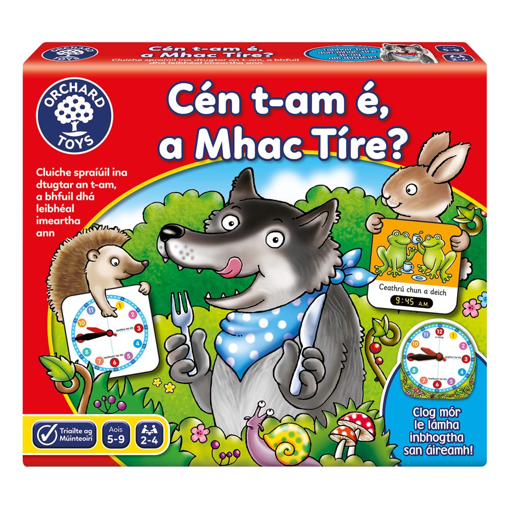 Orchard Toys What's the Time Mr Wolf Game (Irish Language Version)