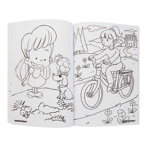 WOC A4 Perforated Colour Me Colouring Book