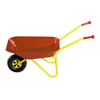 Rolly Metal Wheelbarrow Red