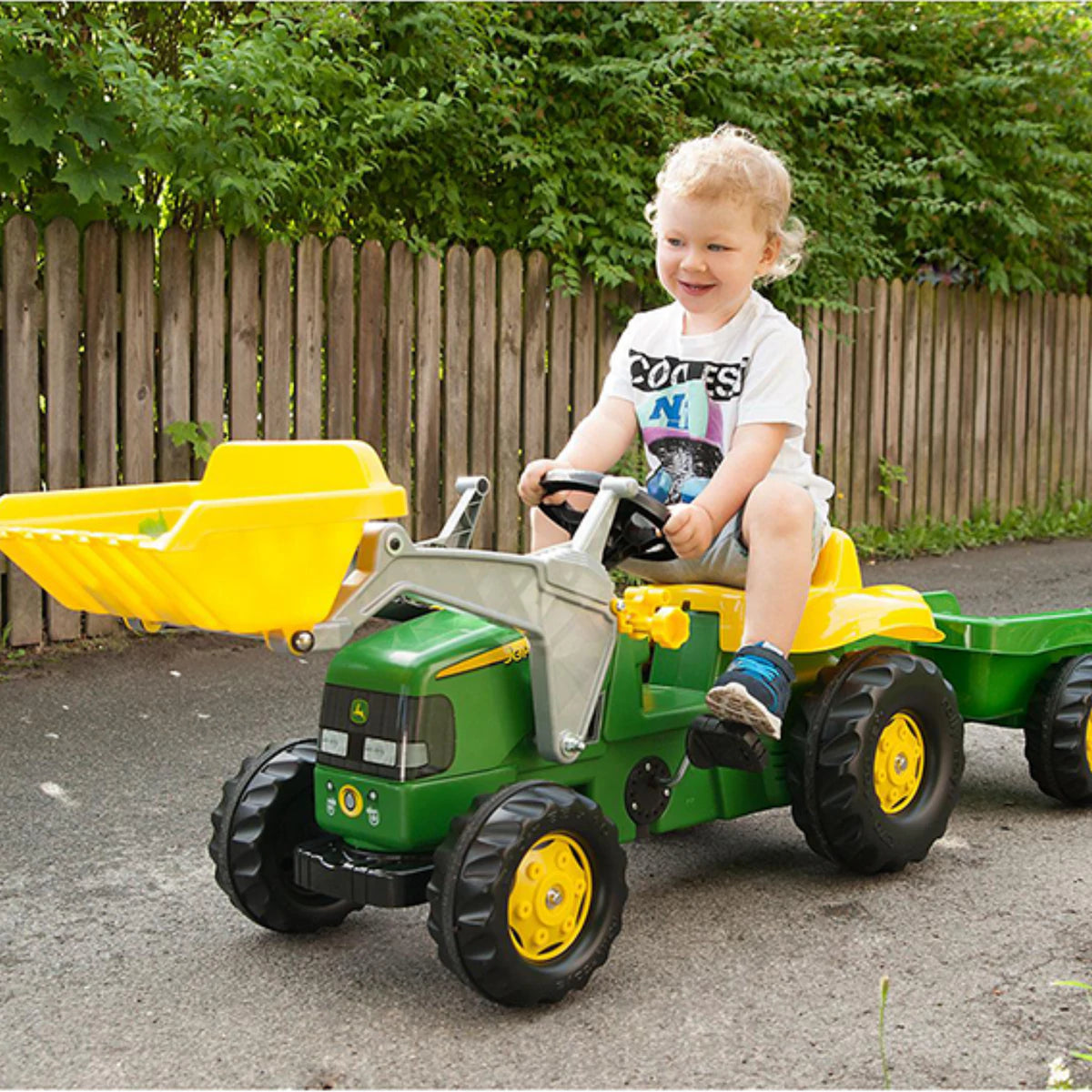 rollyKid John Deere Tractor With Trailer