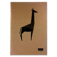 Icon A3 80pg 110gsm Kraft Sketch Book Animal Design 4 Asst.