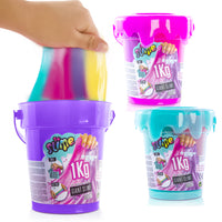 So Slime Giant Bucket with four bags of colourful ready-made slime