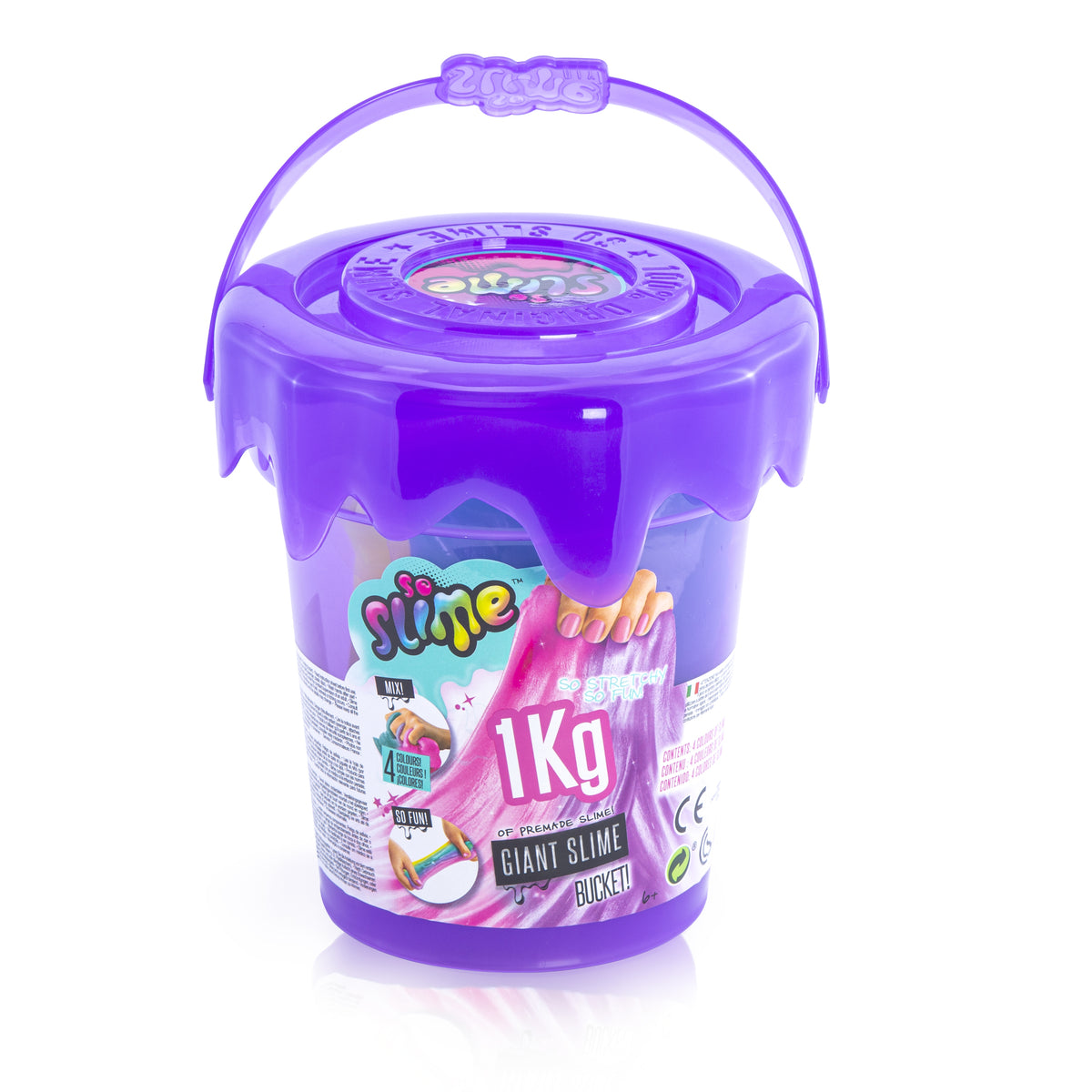 So Slime Giant Bucket with four bags of colourful ready-made slime – view 2
