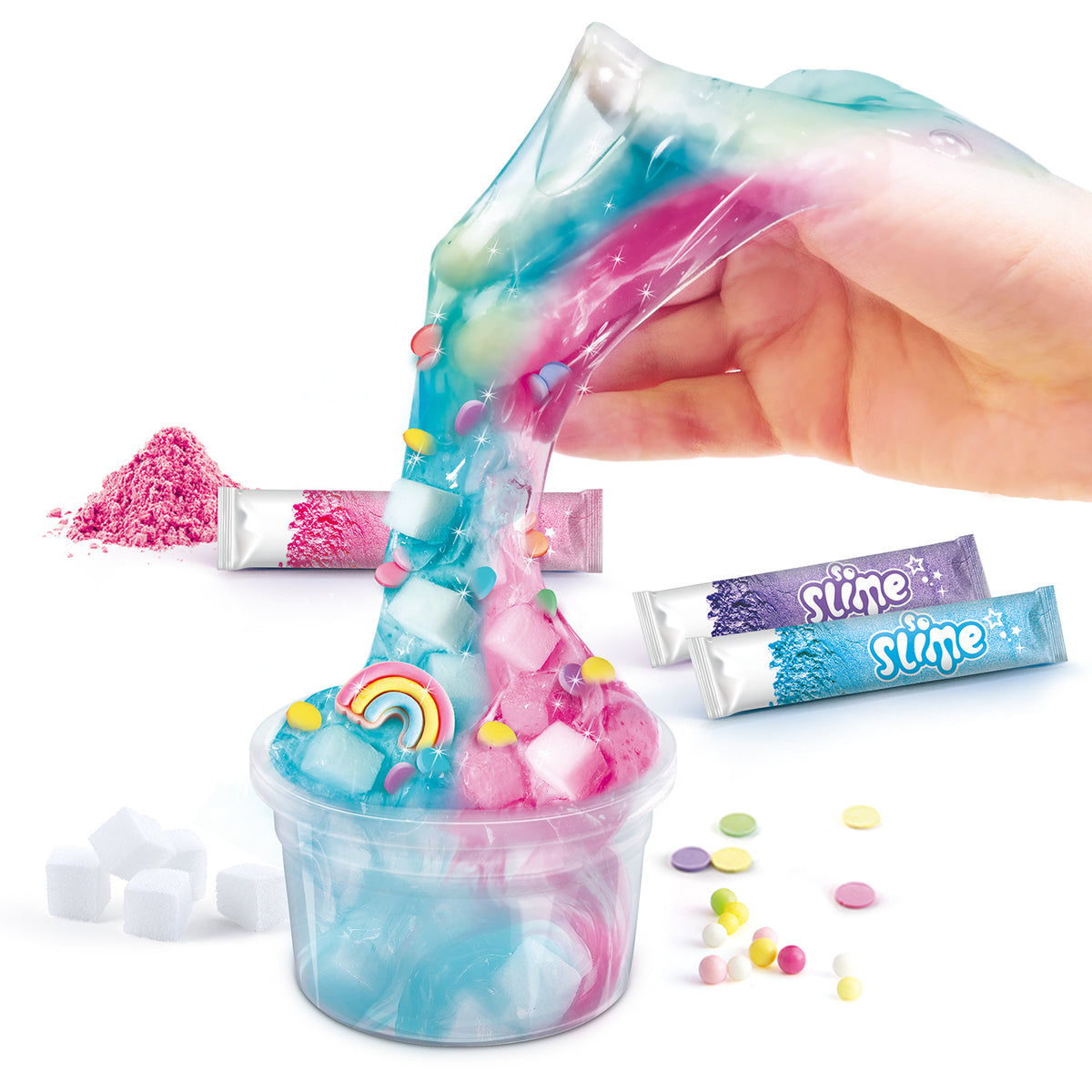 So Slime Experience Kit with slime pots, dyes, fragrances, decorations and charms – view 3