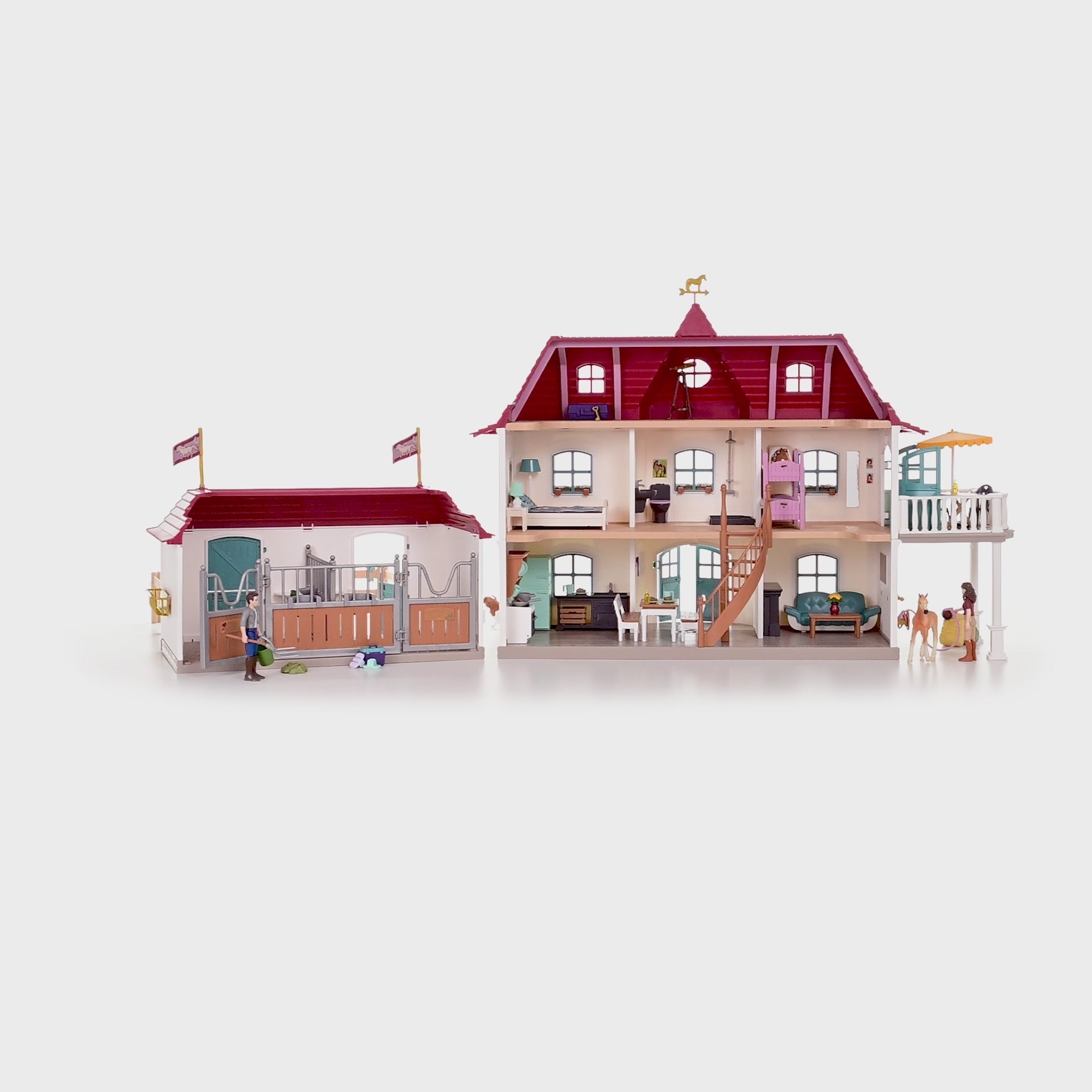 Schleich Horse Club 42706 – Lakeside Country House & Stable – Toys
