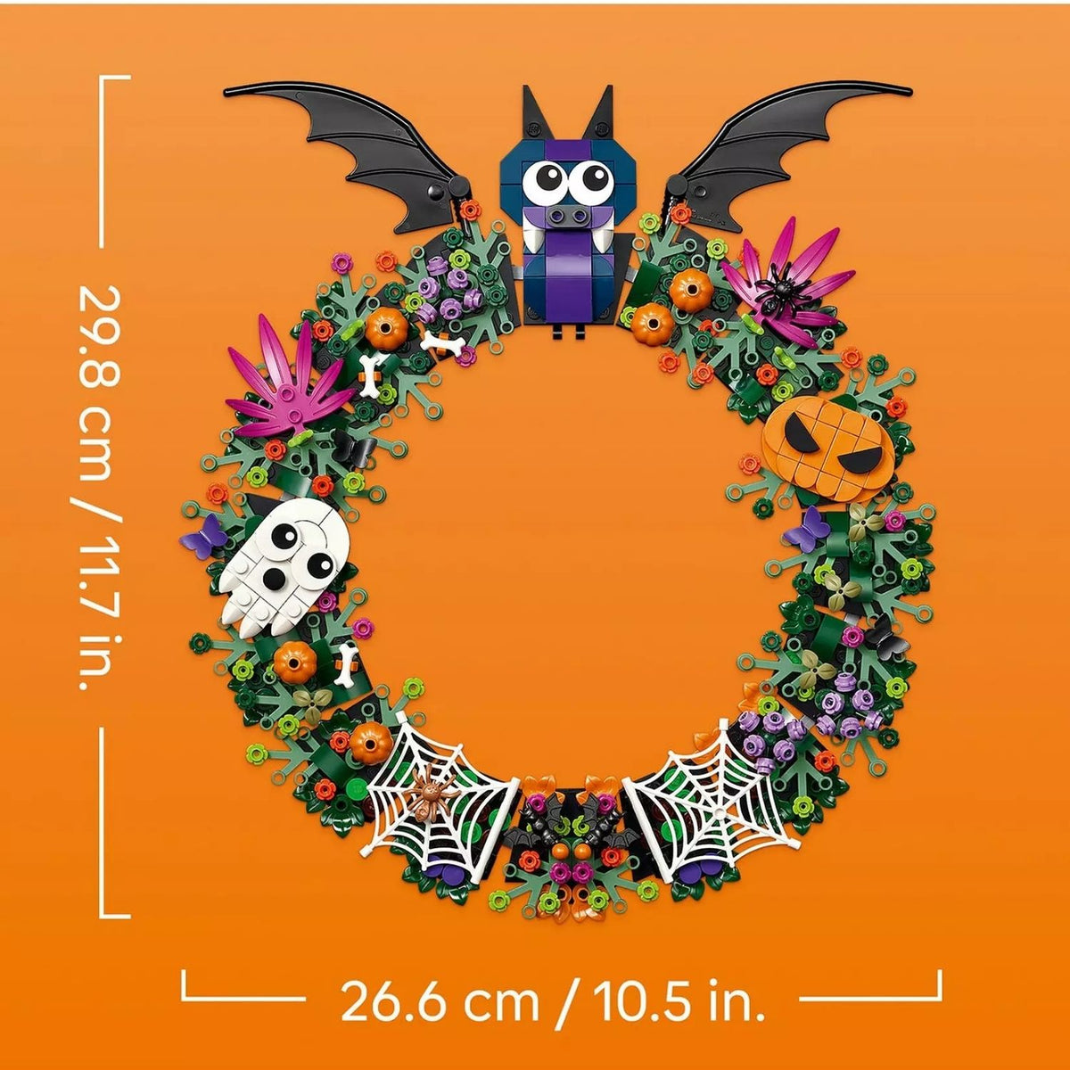 TOYS AT FOYS - LEGO WREATH - MEASUREMENTS 
