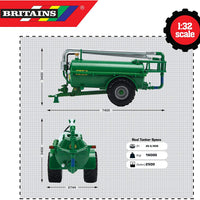 Britains 43253 NC Slurry Tanker (Roadside) Green