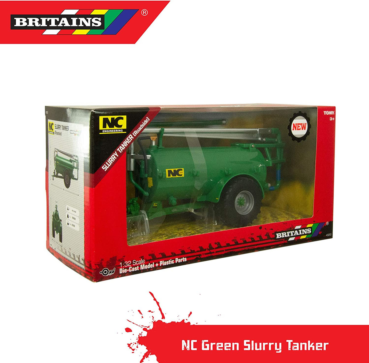 Britains 43253 NC Slurry Tanker (Roadside) Green