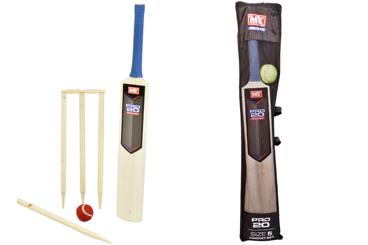 Size 5 Cricket Set In Mesh Carry Bag "M.Y"