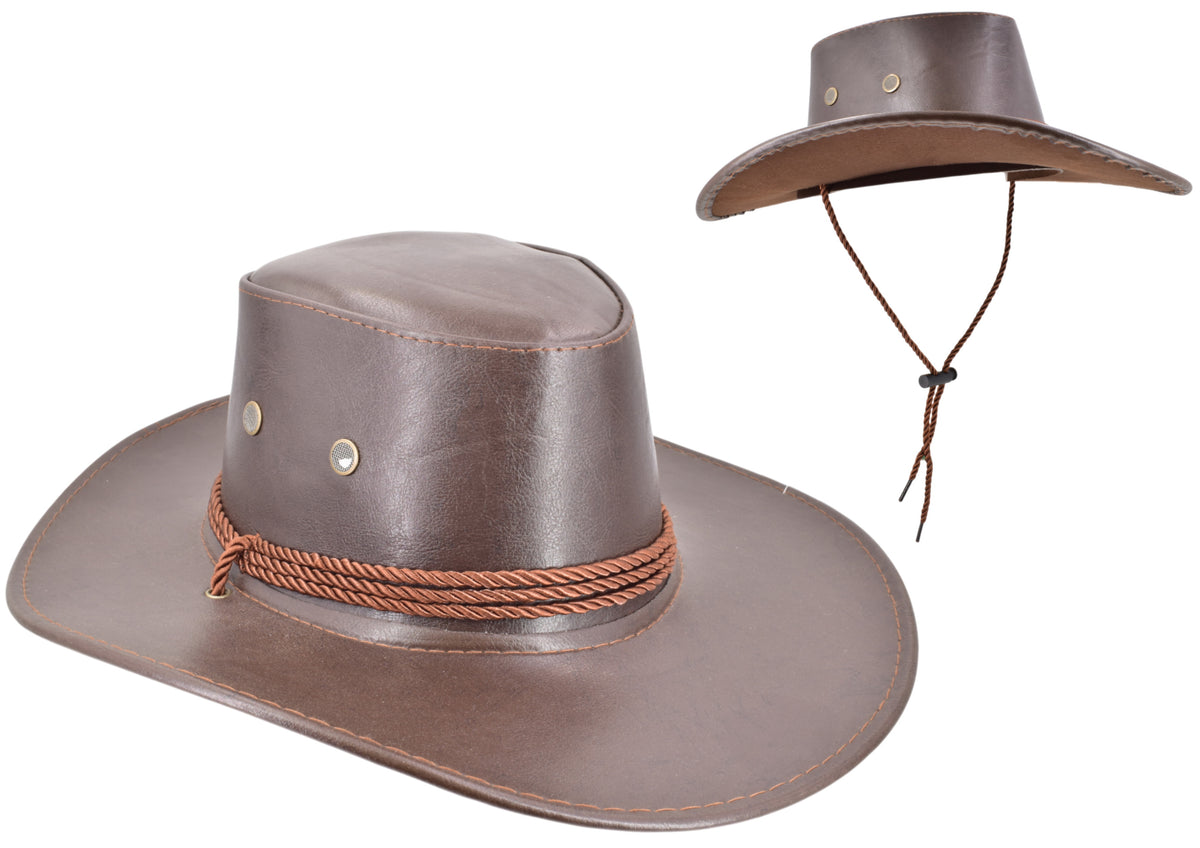 Toys at Foys - Faux Leather Cowboy Hat