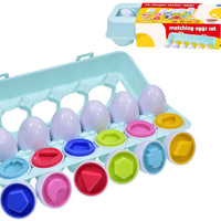 12 Shape Sorter Eggs