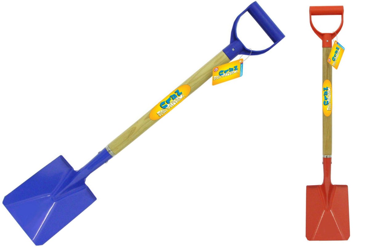 78cm/31" Metal Spade - Wood Shaft - Plastic Handle