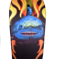 Bodyboard BLACK WITH SHARK AND FLAMES