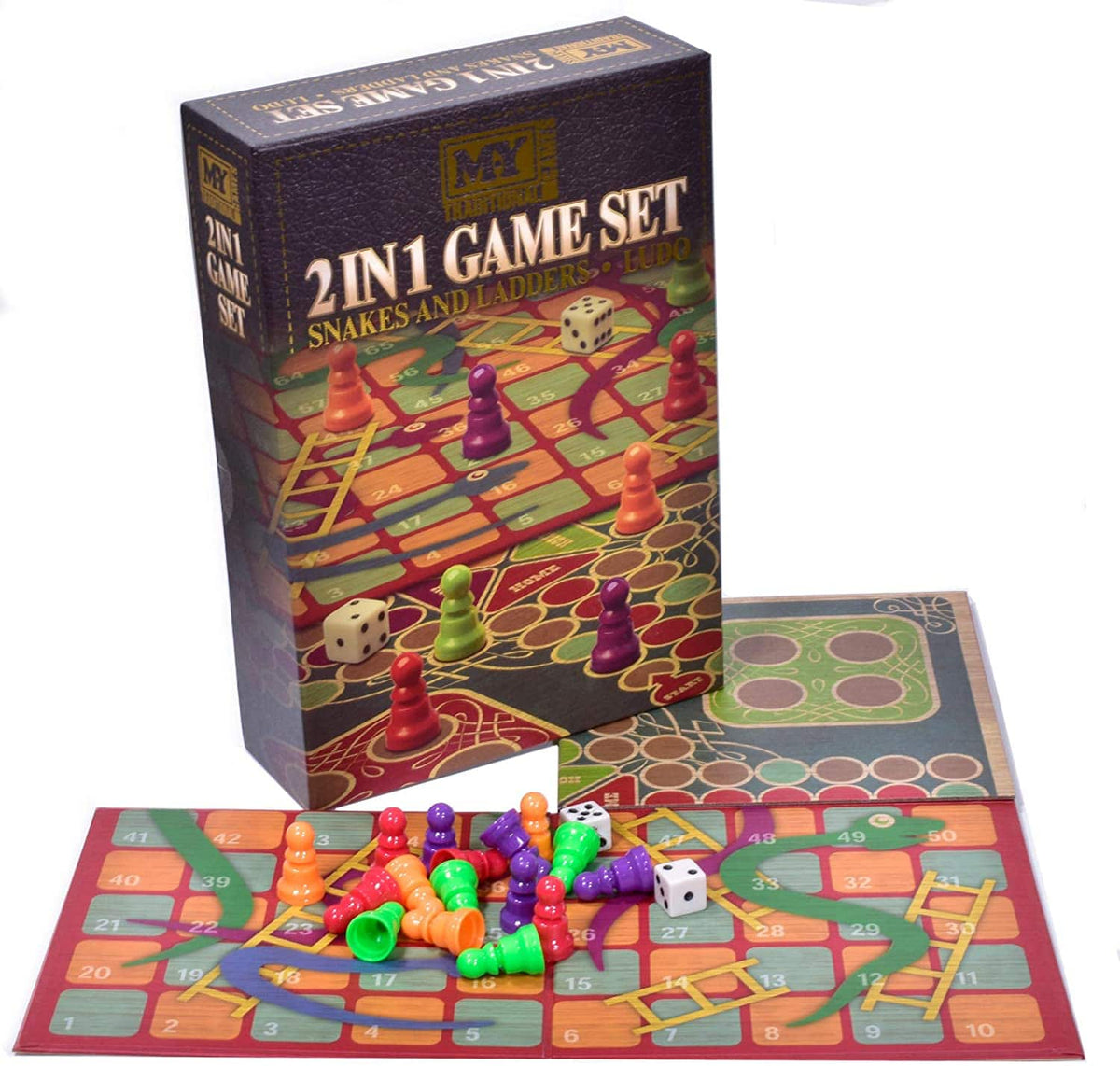 2 In 1 Game Set (Snakes &amp; Ladders and Ludo)