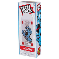 Tech Deck handboard packaging with graphic design on a white background