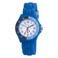 Tikkers Time Teacher Blue Rubber-Silicone Strap Watch