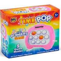 Time Pop Light Up Push Popper Game Pink