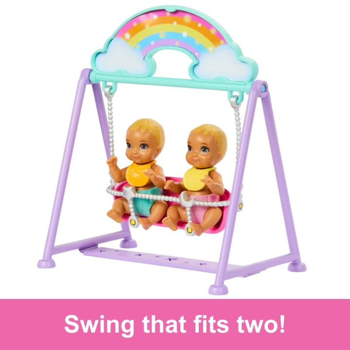 Barbie Skipper Babysitter Doll With Twin Nursery Playset &amp; Accessories