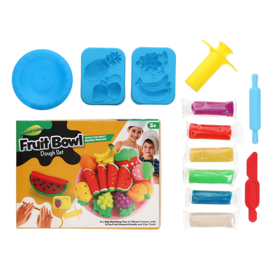 World Of Colour 6x20g Fruit Bowl Dough Set