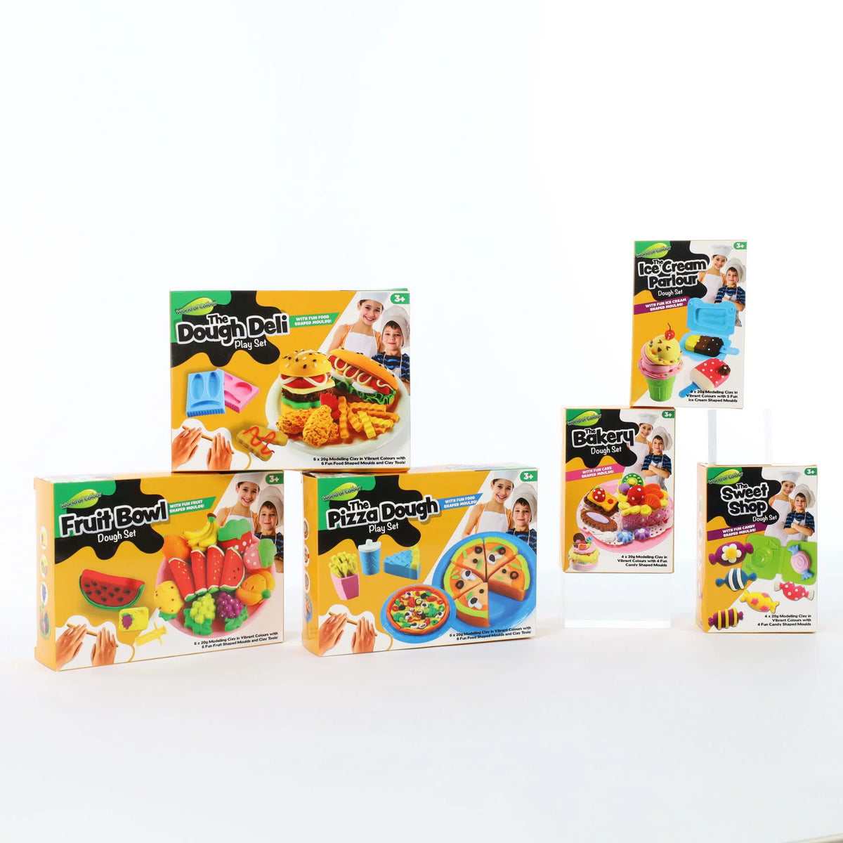 World Of Colour 6x20g Fruit Bowl Dough Set