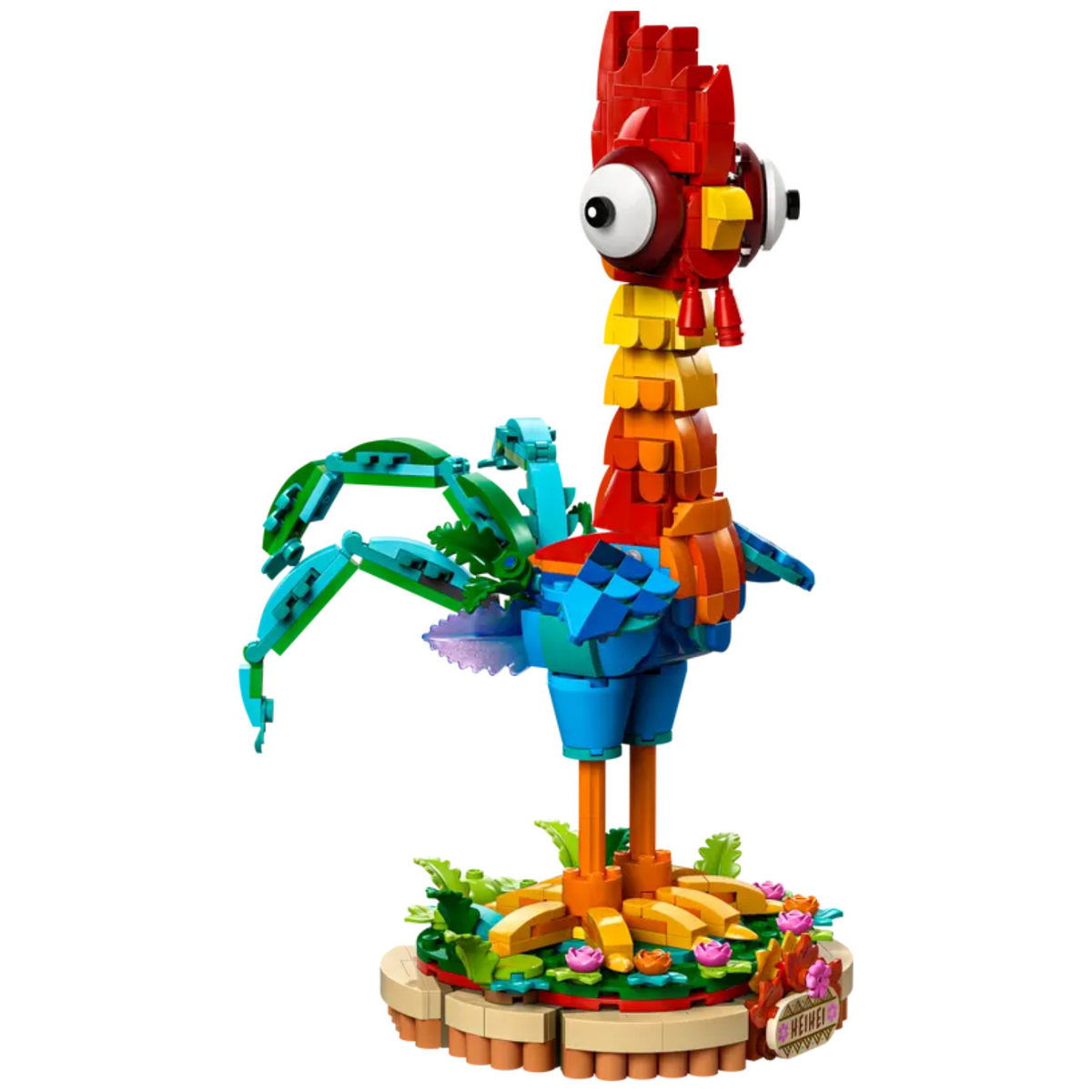 LEGO 43272 Heihei Disney Moana 2 buildable toy set, fully assembled.