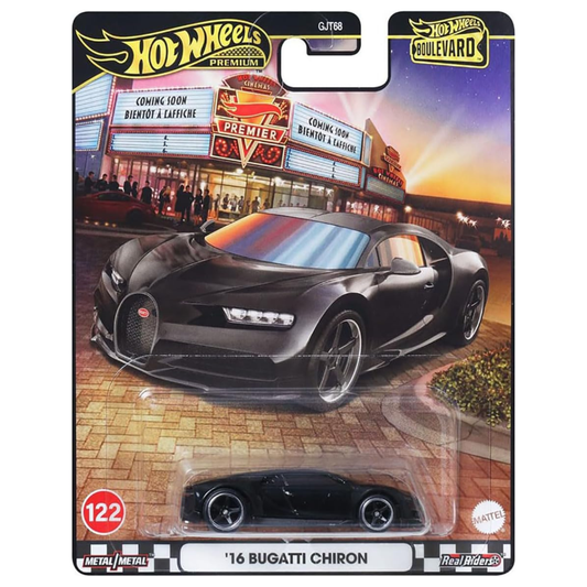 Hot Wheels Premium Boulevard ’16 Bugatti Chiron picture in the box