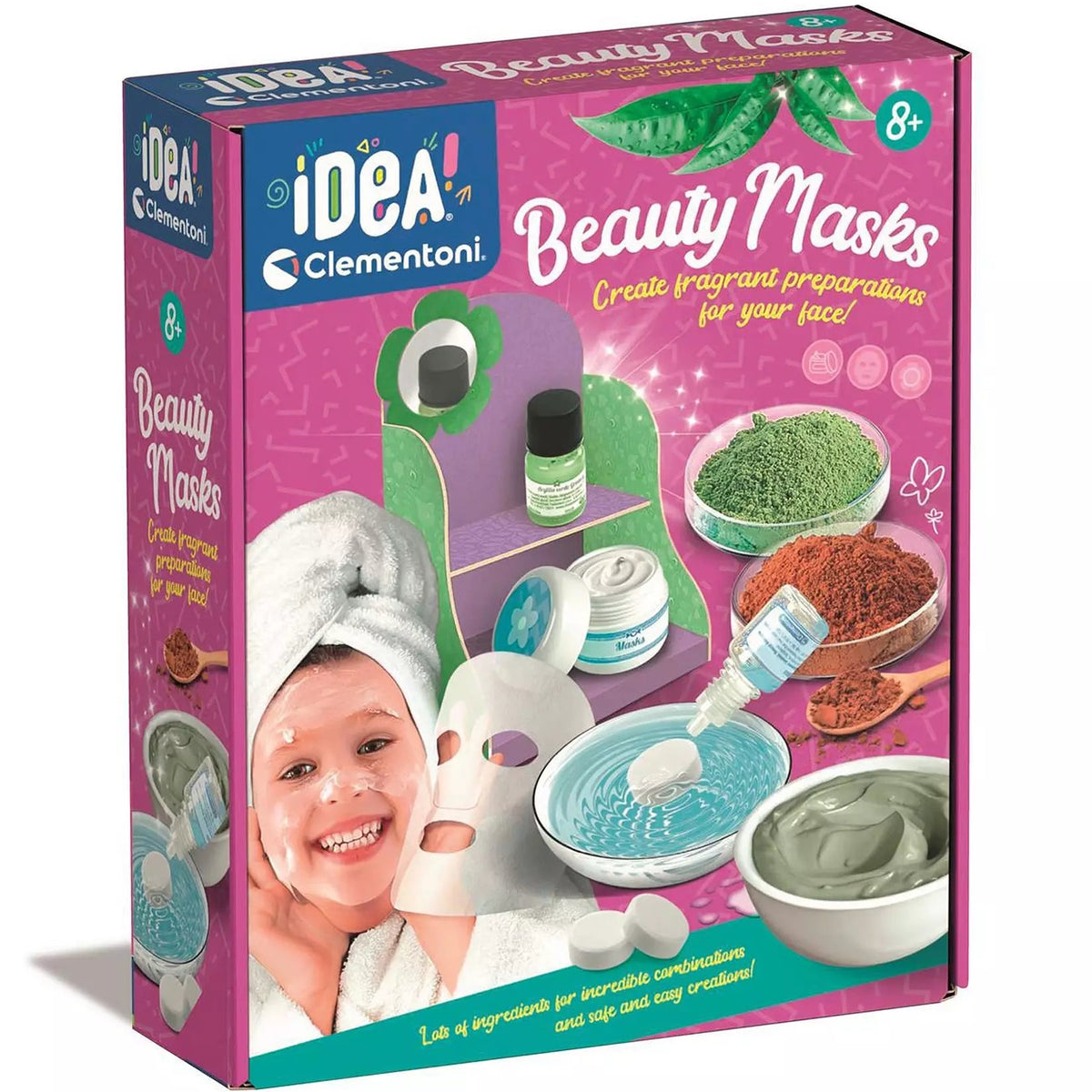 Clementoni Beauty Mask Creation Science Kit picture of the box