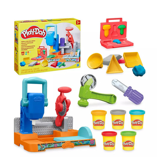Play-Doh Saw & Stamp Bench Creative Tool Playset picture on the white background
