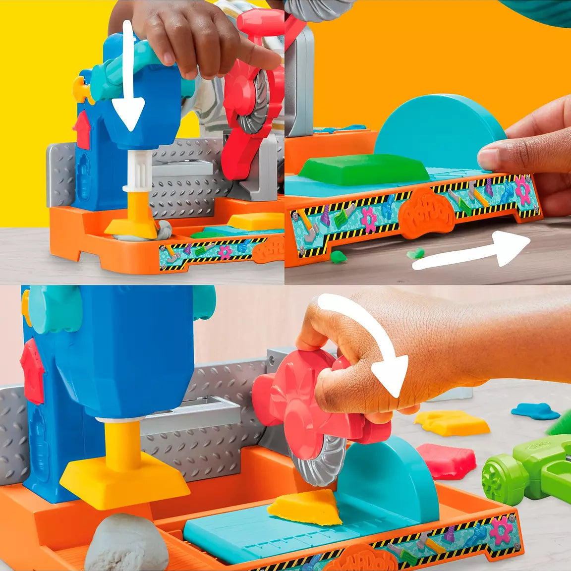 Play-Doh Saw & Stamp Bench Creative Tool Playset life style picture