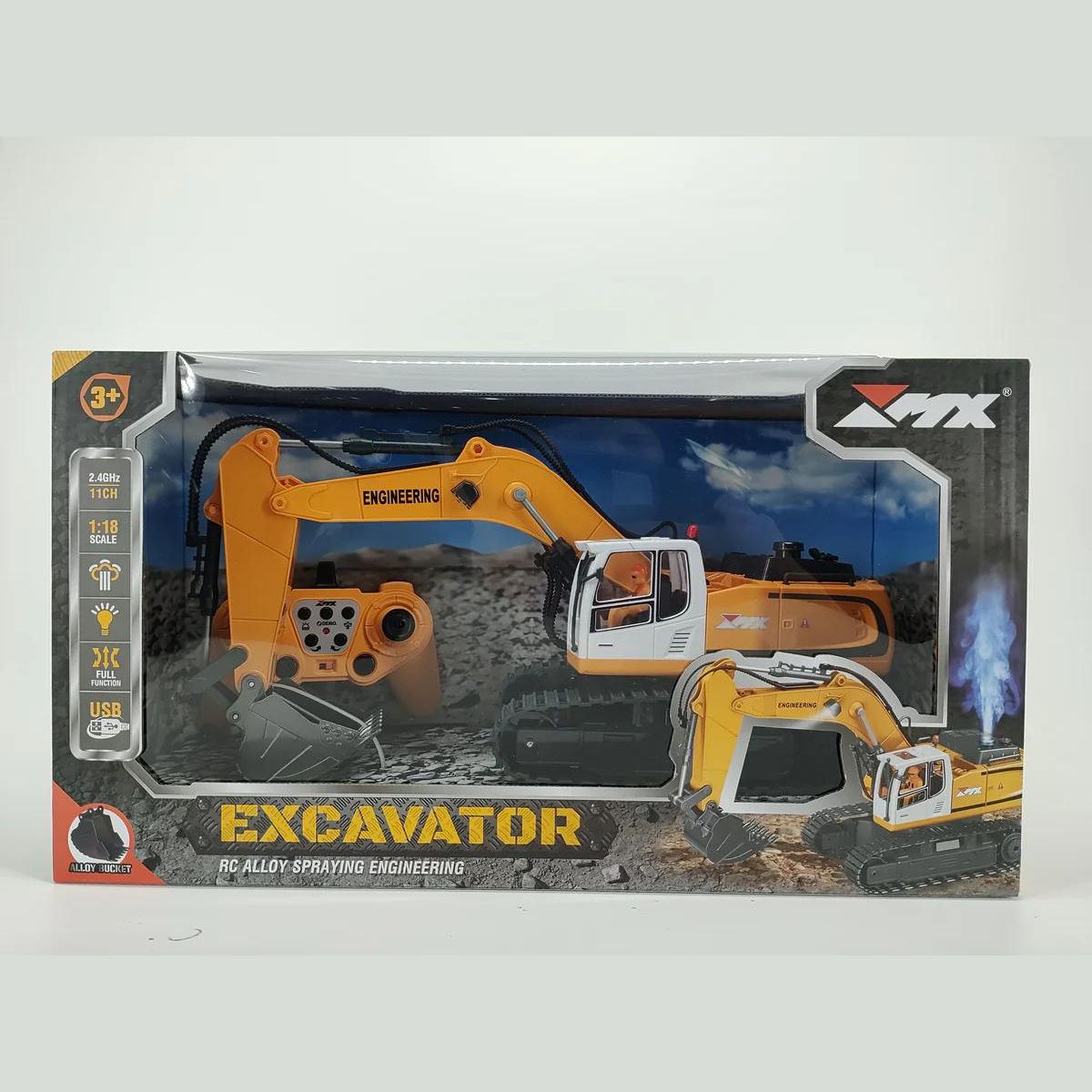 ZMX Radio Control Excavator with Steam 2.4G