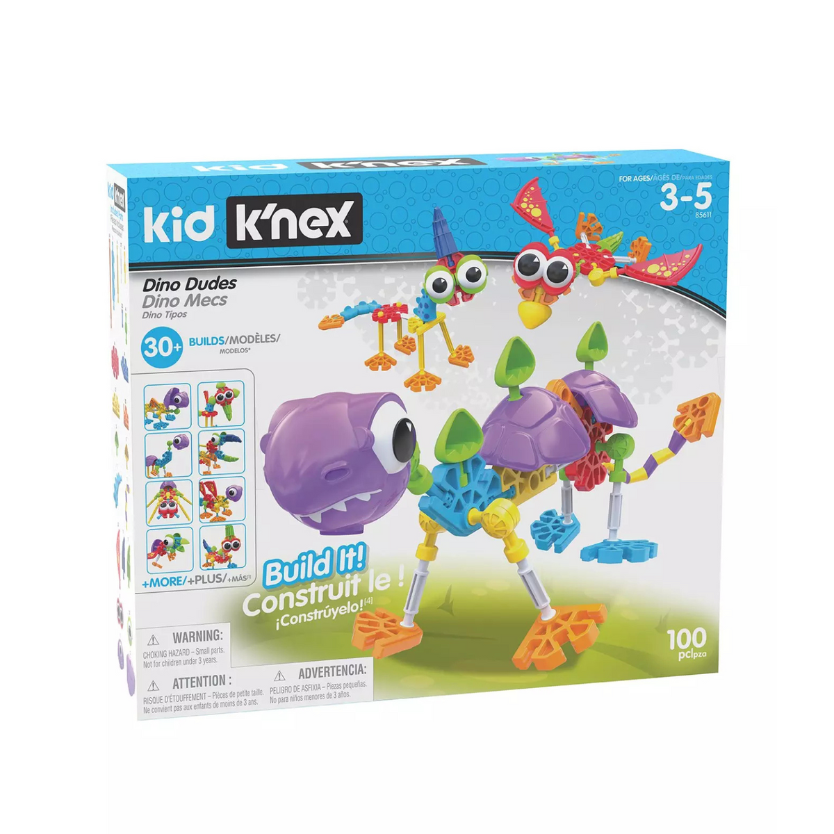 Kid K'NEX Dino Dudes Building Set