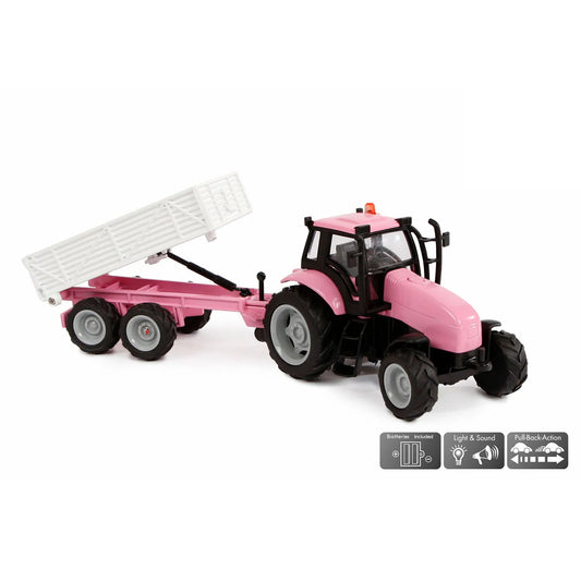 Pink Tractor Set