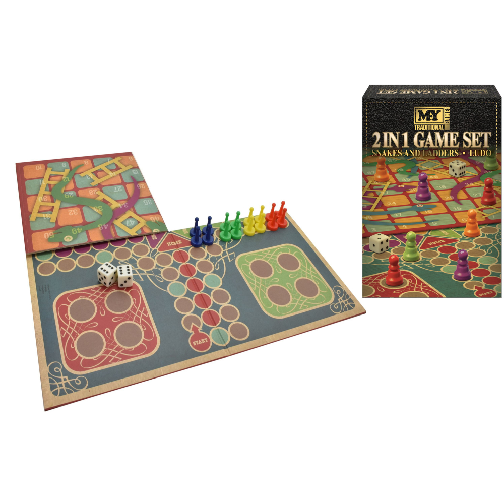 2 In 1 Game Set (Snakes &amp; Ladders and Ludo)