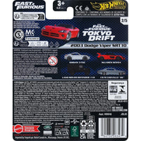 Iconic Hot Wheels Premium Fast & Furious - Dodge Viper SRT10, a must-have for collectors.
