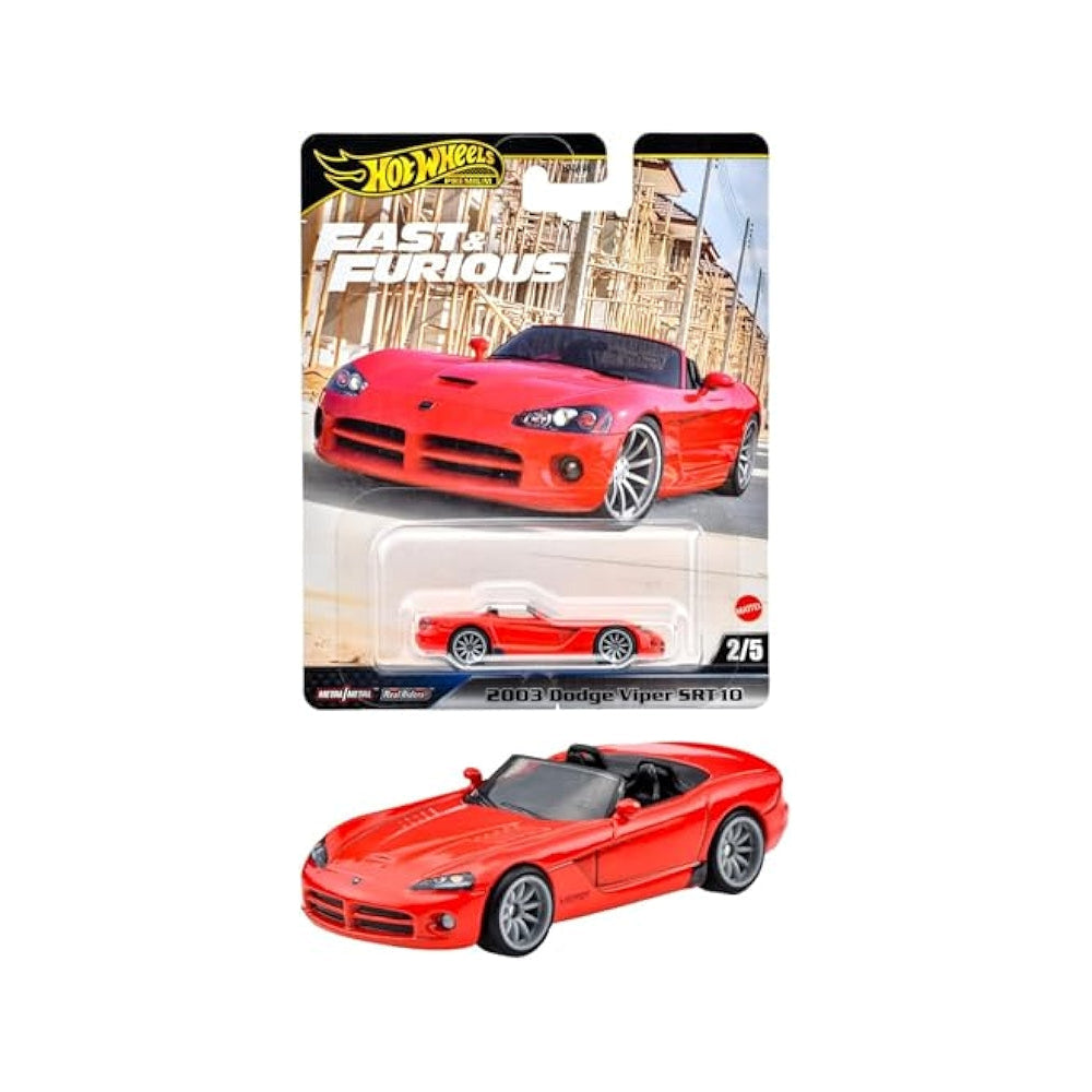 Hot Wheels Premium Fast & Furious - Dodge Viper SRT10 featuring premium execution and stylish design.
