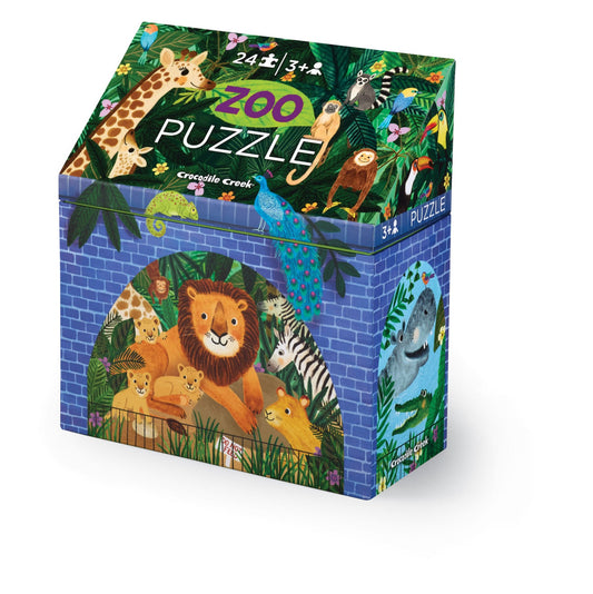 Little Buildings 24 Pieces Puzzle - Zoo