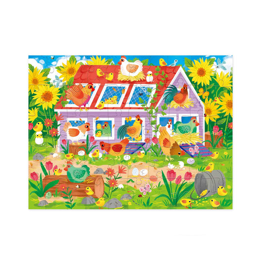 House Puzzle 50 Piece - Chicken Coop