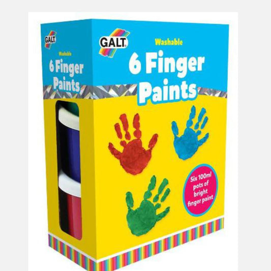 6 Washable Finger Paints