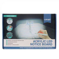 Concept Acrylic LED Notice Board 20 x 30 cm picture of the box