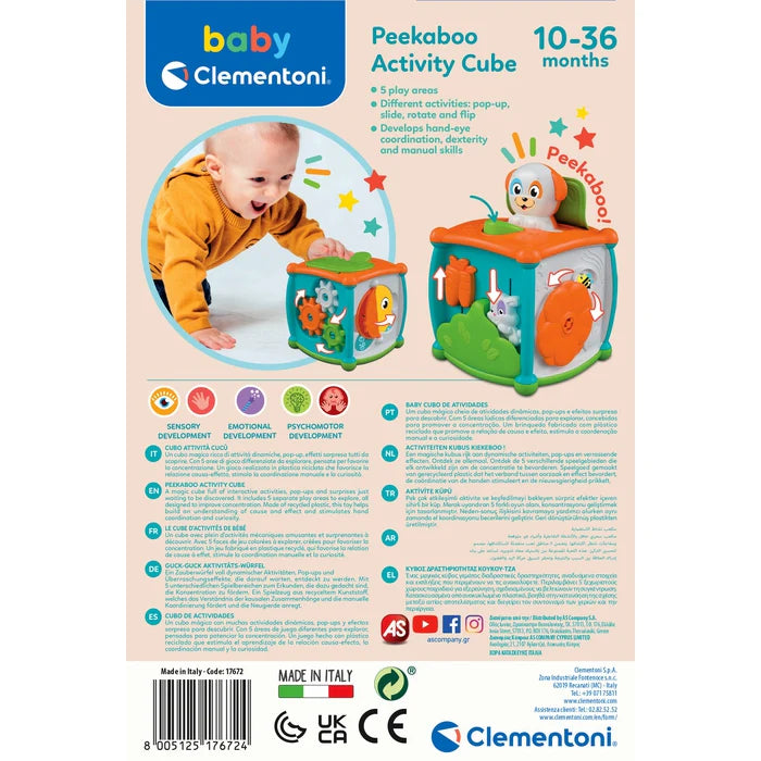 Clementoni Peekaboo Activity Cube