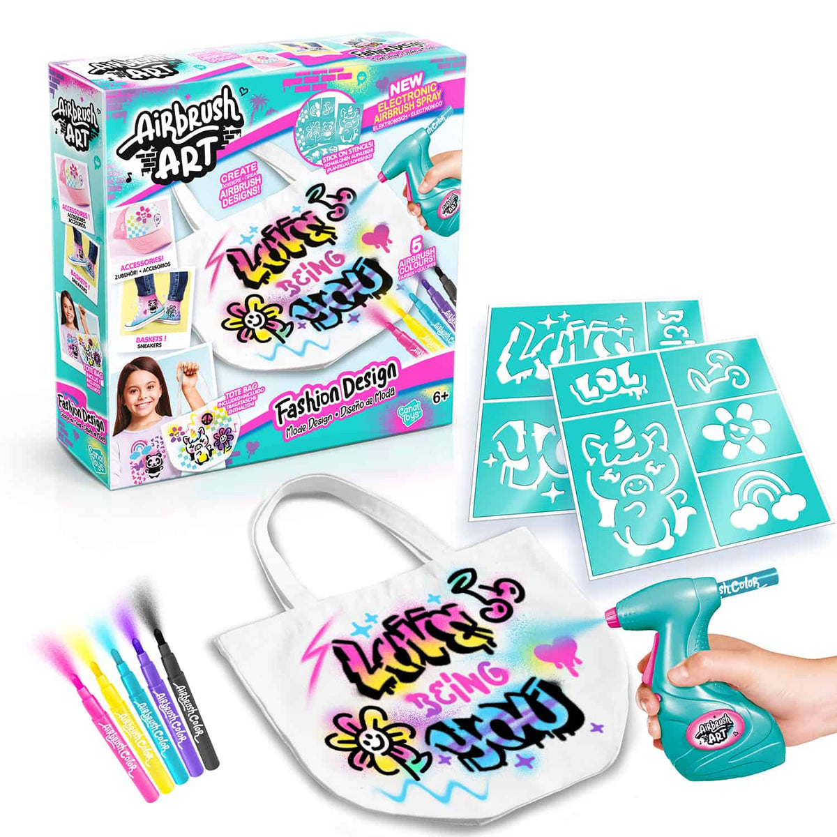 Airbrush Art Fashion Designer Kit