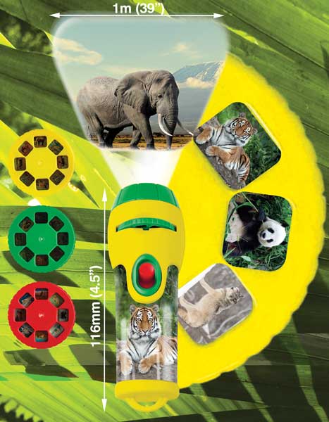 Animal Torch Projector for Kids with 24 different pictures