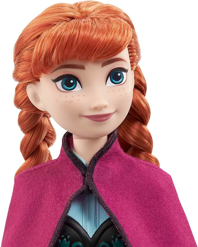 Mattel Disney Anna Frozen I toy inspired by Disney’s Frozen heroine.
