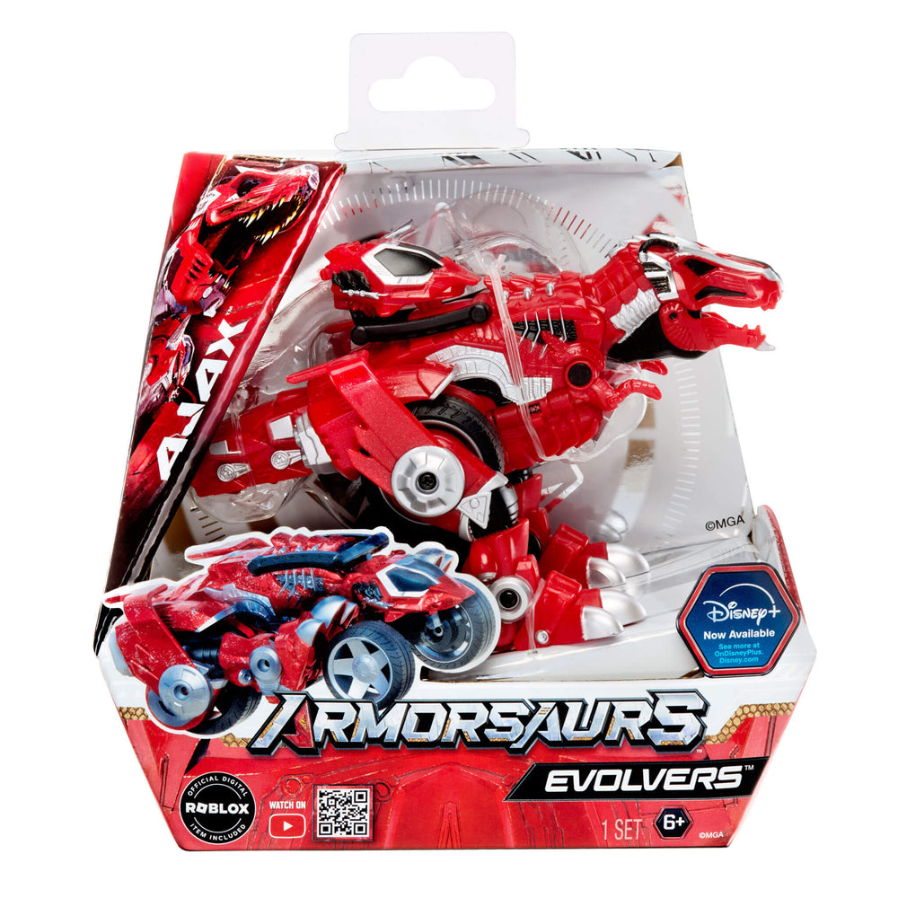 Armorsaurs Evolver Ajax Red T-Rex Dinosaur to Vehicle product photo 5